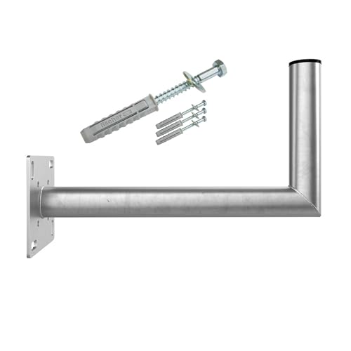 SkyRevolt Wandhalter 45cm ALU Halterung SAT Schüssel Spiegel Rohr 50mm inkl. Schraubensatz mit Dübel Wandmontage SkyRevolt Wandhalter 45cm ALU Halterung SAT Schüssel Spiegel Rohr 50mm inkl. Schraubensatz mit Dübel Wandmontage von SkyRevolt