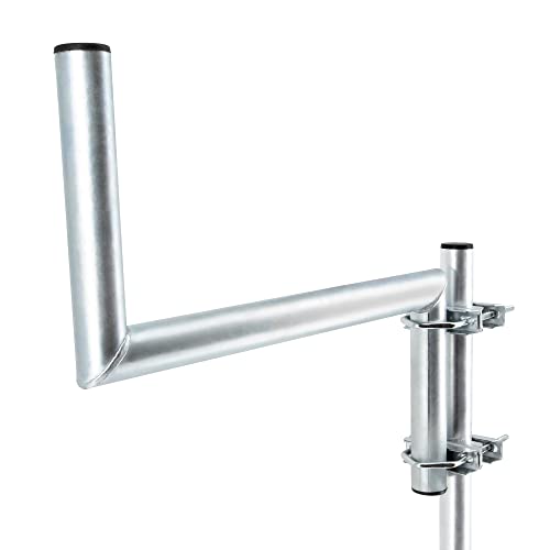 SkyRevolt Z-Ausleger 50cm Rohr 42mm mit Zahnschellen Geländer-Ausleger SAT-Antenne Mast-Ausleger Z-Halterung für Satelliten-Schüssel Stahl verzinkt SkyRevolt Z-Ausleger 50cm Rohr 42mm mit Zahnschellen Geländer-Ausleger SAT-Antenne Mast-Ausleger Z-Halterung für Satelliten-Schüssel Stahl verzinkt von SkyRevolt