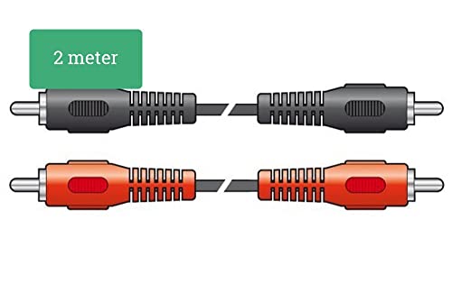 SkyTronic Audiokabel Signalkabel 2x RCA - 2 Meter von SkyTronic