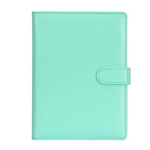 Skycase ringbuch a5, A5 Binder,ordner a5,6 Löcher Loseblatt Binder,A5 PU Leder Budget Binder,budget binder a5,din a5 ordner,budget planer a5,a5 ringbuch ordner,Notebook Cover für A5 Füllpapier,Cyan von Skycase