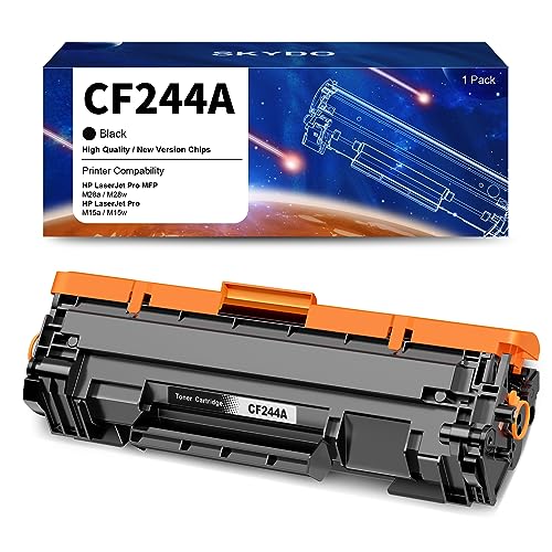 Skydo 44A CF244A Toner Schwarz Kompatibel für HP 44A CF244A für HP Laserjet Pro M15w Toner für HP MFP M28w Toner M28a M15a (1 Schwarz) von Skydo