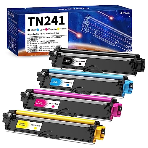 TN241 TN245 Toner Kompatibel für Brother TN242 TN246 TN-241 TN-245 für DCP-9022CDW MFC-9332CDW MFC-9142CDN HL-3142CW HL-3152CW MFC-9342CDW HL-3140CW (4er-Pack) von Skydo