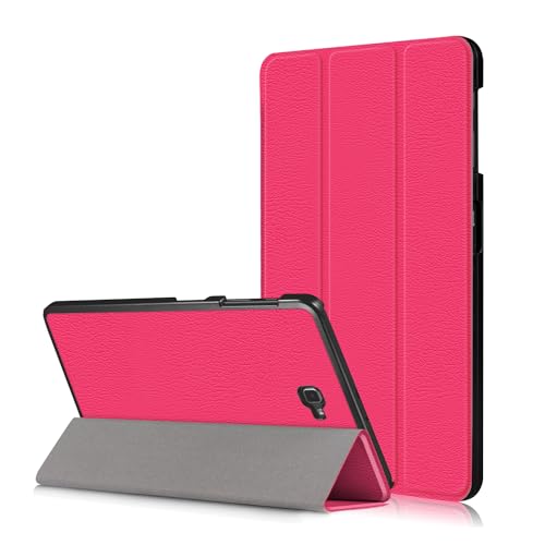 Skytar Samsung Tab A6 10.1 2016 Hülle,Schutzhülle für Galaxy Tab A 2016 LTE - Flip Stand Case Cover in PU Leder Hülle für Samsung Galaxy Tab A6 10.1 Zoll SM-T580N / SM-T585N Tablet Tasche,Hot Pink von Skytar