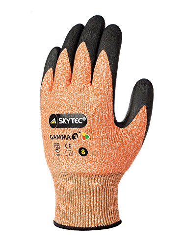 Skytec Handschuhe sky51-l Gamma 3 Handschuh, groß, Bernstein/Schwarz (2 Stück) von Skytec