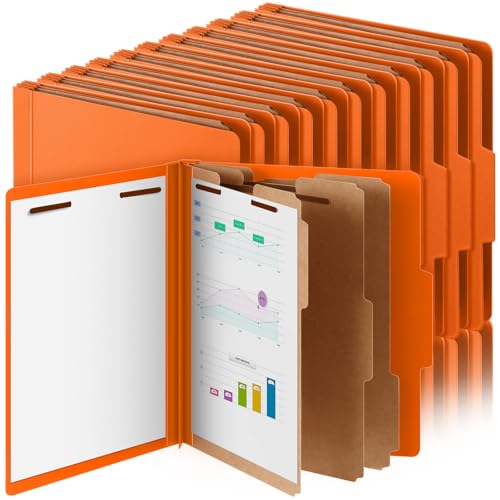 Skyygemm Klassifizierungsmappen, Briefgröße, 3 Trennblätter, Presskarton-Aktenordner mit 8,9 cm Erweiterung, 2 Zinken, robuster Büroordner für Lehrer, Medizin, Krankenschwestern, Orange, 24 Stück Skyygemm Klassifizierungsmappen, Briefgröße, 3 Trennblätter, Presskarton-Aktenordner mit 8,9 cm Erweiterung, 2 Zinken, robuster Büroordner für Lehrer, Medizin, Krankenschwestern, Orange, 24 Stück von Skyygemm