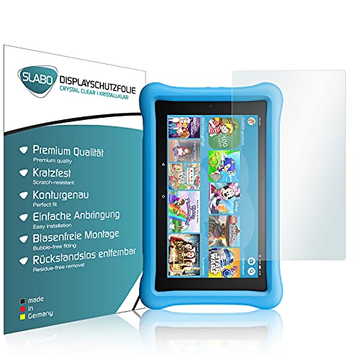 Slabo 2 x Displayschutzfolie für Amazon Fire HD 10 Kids Edition (2017) | HD 10 Kids Edition-Tablet (2019) Displayschutz Schutzfolie Folie Crystal Clear KLAR von Slabo