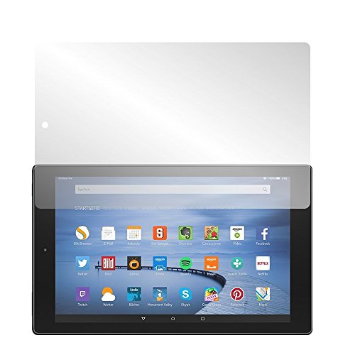 Slabo 2 x Displayschutzfolie für Amazon Fire HD 10-Tablet 2015 (10,1") Displayschutz Schutzfolie Folie Crystal Clear KLAR von Slabo