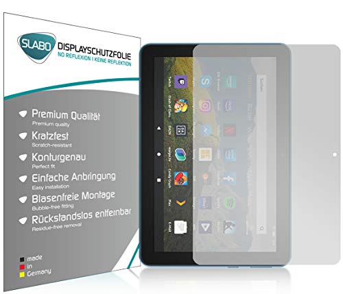 Slabo 2 x Displayschutzfolie für Amazon Fire HD 8-Tablet (2020) | HD 8 Plus-Tablet (2020) Displayschutz Schutzfolie Folie No Reflexion | Keine Reflektion MATT von Slabo