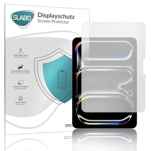 Slabo 2 x Displayschutzfolie für iPad Pro 2024 (11 Zoll) M4 Displayfolie Schutzfolie Folie Zubehör No Reflexion | Keine Reflektion MATT von Slabo