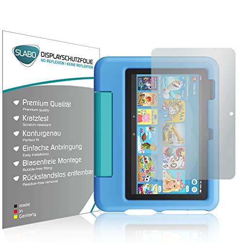 Slabo 2 x Displayschutzfolie kompatibel mit Amazon Fire 7 Kids-Tablet (2022, 12. Gen.) Displayschutz Schutzfolie Folie No Reflexion | Keine Reflektion MATT von Slabo