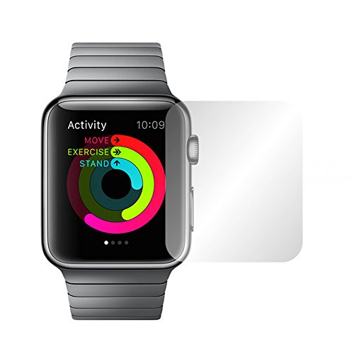 Slabo 2 x Displayschutzfolie kompatibel mit Apple Watch 38mm Displayschutz Schutzfolie Folie Crystal Clear KLAR von Slabo