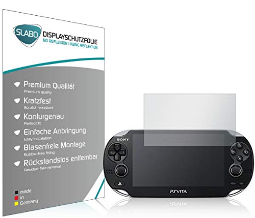 Slabo 2 x Displayschutzfolie kompatibel mit Sony Playstation Vita Displayfolie Schutzfolie Folie No Reflexion|Keine Reflektion PS Vita PSV von Slabo