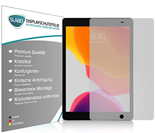 Slabo 2 x Displayschutzfolie kompatibel mit iPad 10.2 (7. Gen. | 2019) | 10.2 (8. Gen. | 2020) | 10.2 (9. Gen. | 2021) Displayschutz Schutzfolie Folie No Reflexion | Keine Reflektion MATT von Slabo