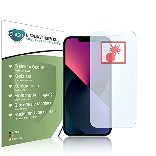 Slabo 2 x Panzerschutzfolie kompatibel mit iPhone 13 | iPhone 13 Pro | iPhone 14 Panzerfolie Displayschutzfolie Schutzfolie Folie Shockproof KLAR Slabo 2 x Panzerschutzfolie kompatibel mit iPhone 13 | iPhone 13 Pro | iPhone 14 Panzerfolie Displayschutzfolie Schutzfolie Folie Shockproof KLAR von Slabo