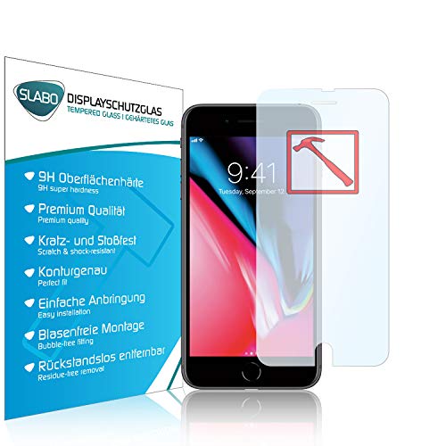 Slabo 2 x Premium Panzerglasfolie für iPhone 7 Plus | iPhone 8 Plus Panzerfolie Schutzfolie Echtglas Folie Tempered Glass KLAR 9H Hartglas Slabo 2 x Premium Panzerglasfolie für iPhone 7 Plus | iPhone 8 Plus Panzerfolie Schutzfolie Echtglas Folie Tempered Glass KLAR 9H Hartglas von Slabo