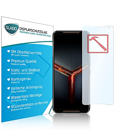 Slabo 3 x Premium Panzerglasfolie für Asus ROG Phone 2 Panzerfolie Schutzfolie Echtglas Folie Tempered Glass KLAR 9H Hartglas von Slabo