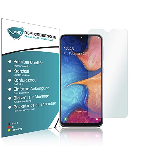 Slabo 4 x Displayschutzfolie für Samsung Galaxy A20e Displayfolie Schutzfolie Folie Zubehör Crystal Clear KLAR Slabo 4 x Displayschutzfolie für Samsung Galaxy A20e Displayfolie Schutzfolie Folie Zubehör Crystal Clear KLAR von Slabo