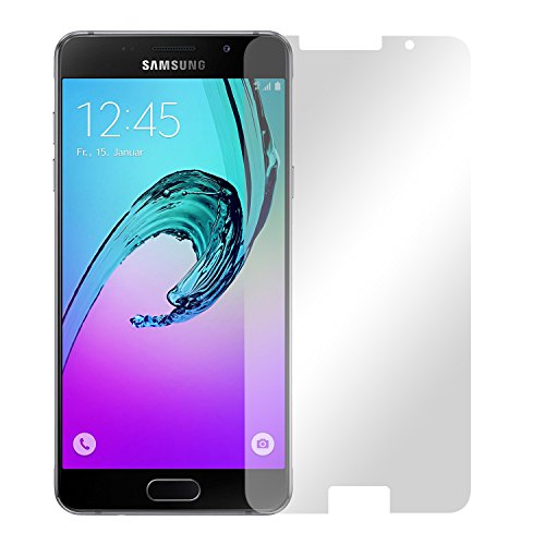 Slabo 4 x Displayschutzfolie für Samsung Galaxy A5 (2016) A510F Nicht A5 (SM-A500FU) Displayfolie Schutzfolie Folie Zubehör Crystal Clear KLAR von Slabo