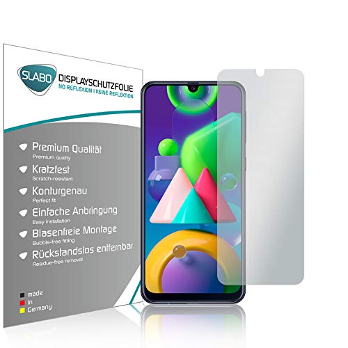 Slabo 4 x Displayschutzfolie für Samsung Galaxy M21 | M31 Displayfolie Schutzfolie Folie Zubehör No Reflexion MATT von Slabo