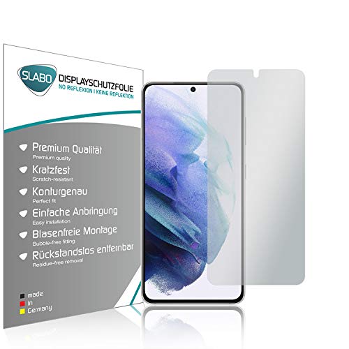 Slabo 4 x Displayschutzfolie für Samsung Galaxy S21 (5G) Displayfolie Schutzfolie Folie Zubehör No Reflexion MATT von Slabo