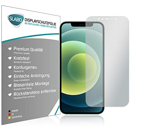 Slabo 4 x Displayschutzfolie für iPhone 12 | iPhone 12 Pro Displayfolie Schutzfolie Folie Zubehör No Reflexion MATT von Slabo