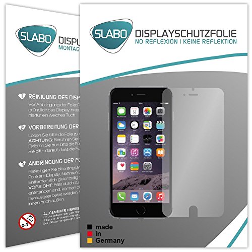 Slabo 4 x Displayschutzfolie für iPhone 6S Plus Displayfolie Schutzfolie Folie Zubehör No Reflexion MATT Slabo 4 x Displayschutzfolie für iPhone 6S Plus Displayfolie Schutzfolie Folie Zubehör No Reflexion MATT von Slabo