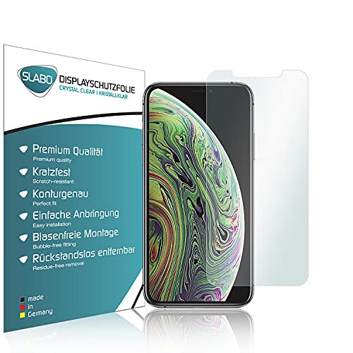Slabo 4 x Displayschutzfolie für iPhone XS Max | iPhone 11 Pro Max Displayfolie Schutzfolie Folie Zubehör Crystal Clear KLAR Slabo 4 x Displayschutzfolie für iPhone XS Max | iPhone 11 Pro Max Displayfolie Schutzfolie Folie Zubehör Crystal Clear KLAR von Slabo