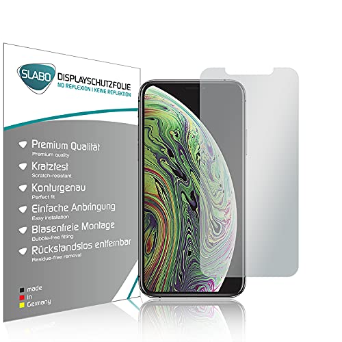 Slabo 4 x Displayschutzfolie für iPhone XS Max | iPhone 11 Pro Max Displayfolie Schutzfolie Folie Zubehör No Reflexion MATT Slabo 4 x Displayschutzfolie für iPhone XS Max | iPhone 11 Pro Max Displayfolie Schutzfolie Folie Zubehör No Reflexion MATT von Slabo
