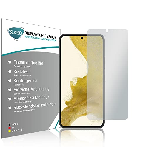 Slabo 4 x Displayschutzfolie kompatibel mit Samsung Galaxy S22 Displayfolie Schutzfolie Folie Zubehör No Reflexion MATT Slabo 4 x Displayschutzfolie kompatibel mit Samsung Galaxy S22 Displayfolie Schutzfolie Folie Zubehör No Reflexion MATT von Slabo
