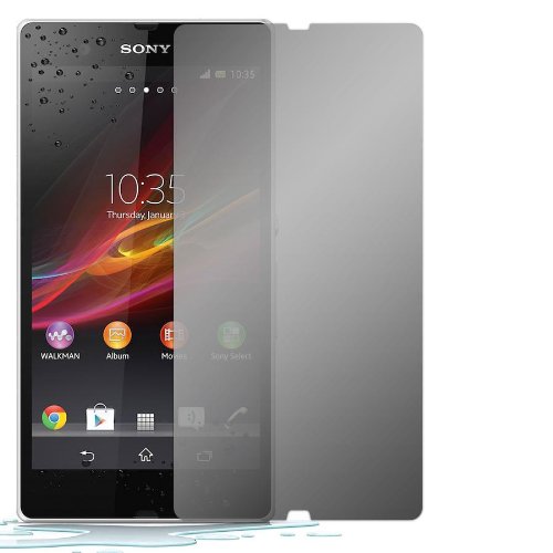 Slabo Blickschutzfolie Sony Xperia Z Sichtschutz Displayschutzfolie View Protection|Sichtschutz Privacy Made IN Germany - Schwarz von Slabo