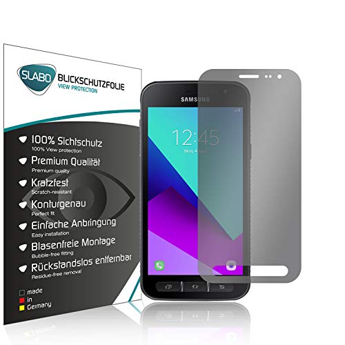 Slabo Blickschutzfolie für Samsung Galaxy XCover 4 | 4s Sichtschutz 4-Way Displayschutzfolie 360 Grad View Protection Privacy Schwarz von Slabo