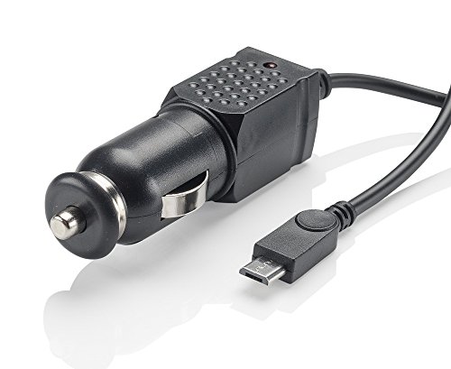 Slabo KFZ Ladekabel Micro USB - 1A - für Samsung Galaxy Xcover 3 | Xcover 4 Auto Ladegerät Pkw Kabel LKW - SCHWARZ | Black von Slabo