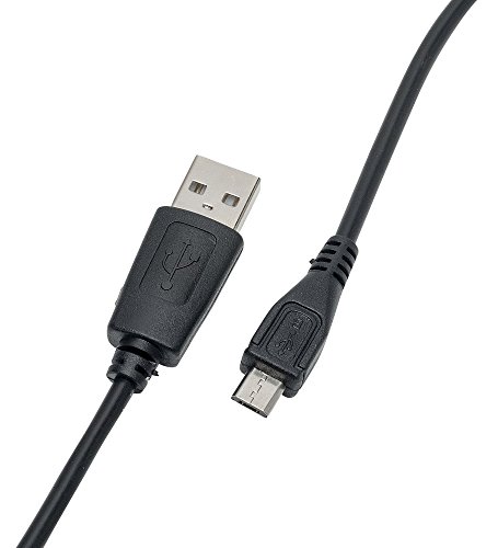 Slabo Ladekabel Micro USB für Acer Liquid Z520 / Z630 / Zest Plus / Z6 / Z6 Plus Datenkabel Verbindungskabel Sync-Kabel - SCHWARZ | Black von Slabo