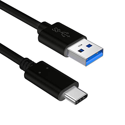 Slabo Ladekabel USB 3.1 Typ C für TrekStor Primebook C11 | TrekStor Primebook C13 Datenkabel Verbindungskabel Sync-Kabel - SCHWARZ von Slabo