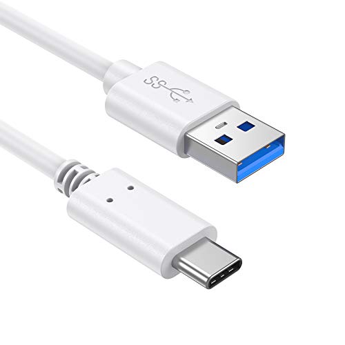 Slabo Ladekabel USB Typ C für Samsung Galaxy A13 | A23 | A33 5G | A53 5G | M23 5G | M33 5G | S22 | S22 Ultra | S22+ | S22 Plus Datenkabel Verbindungskabel Sync-Kabel - WEIß von Slabo