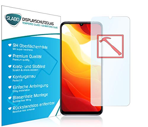 Slabo Premium Panzerglasfolie für Xiaomi Mi 10 Lite 5G Panzerfolie Schutzfolie Echtglas Folie Tempered Glass KLAR 9H Hartglas von Slabo