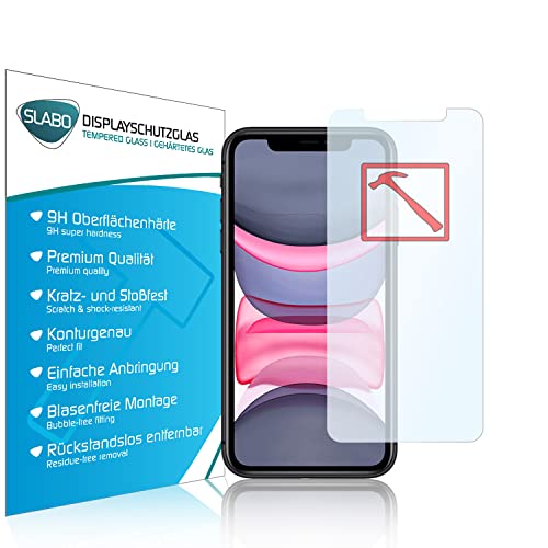 Slabo Premium Panzerglasfolie für iPhone XR | iPhone 11 Panzerfolie Schutzfolie Echtglas Folie Tempered Glass KLAR 9H Hartglas von Slabo