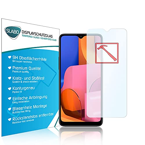 Slabo Premium Panzerglasfolie kompatibel mit Samsung Galaxy A20s Panzerfolie Schutzfolie Echtglas Folie Tempered Glass KLAR 9H Hartglas von Slabo