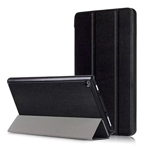 Slabo Tablet Hülle Case für Amazon Kindle Fire HD 8 (2017) Schutzhülle mit Auto Sleep Wake Funktion und Magnetverschluss - SCHWARZ von Slabo