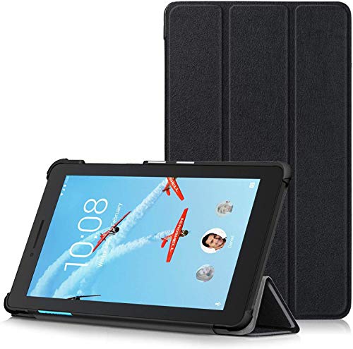 Slabo Tablet Hülle Case für Lenovo Tab E7 (7.0 ") - Schutzhülle mit Magnetverschluss TOP QUALITÄT - SCHWARZ | Black von Slabo