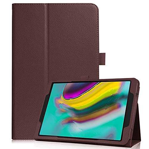Slabo Tablet Hülle für Samsung Galaxy Tab S5e 10.5 Zoll T720 | T725 (2019) mit Stifthalterung Sleep Wake und Magnetverschluss PU-Leder - BRAUN von Slabo