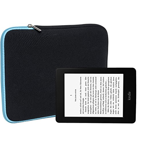 Slabo Tablet Tasche Schutzhülle für Amazon Kindle Paperwhite 3G Hülle Etui Case Phablet aus Neopren – TÜRKIS/SCHWARZ von Slabo