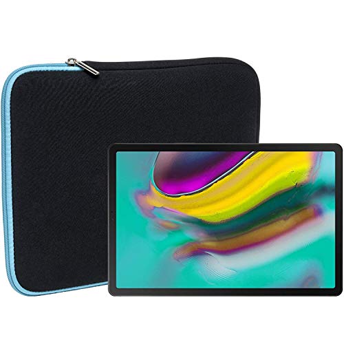 Slabo Tablet Tasche Schutzhülle für Samsung Galaxy Tab S5e T720 | T725 (10.5") Hülle Etui Case Phablet aus Neopren – TÜRKIS/SCHWARZ von Slabo