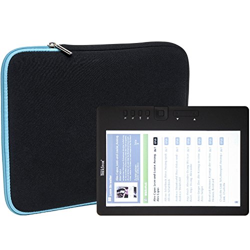 Slabo Tablet Tasche Schutzhülle für TrekStor eBook Reader 3.0 Hülle Etui Case Phablet aus Neopren – TÜRKIS/SCHWARZ von Slabo