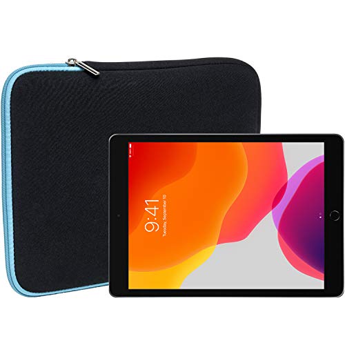 Slabo Tablet Tasche Schutzhülle für iPad 10.2 (7. Generation | 2019) | iPad 10.2 (8. Generation | 2020) Hülle Etui Case Phablet aus Neopren – TÜRKIS/SCHWARZ von Slabo