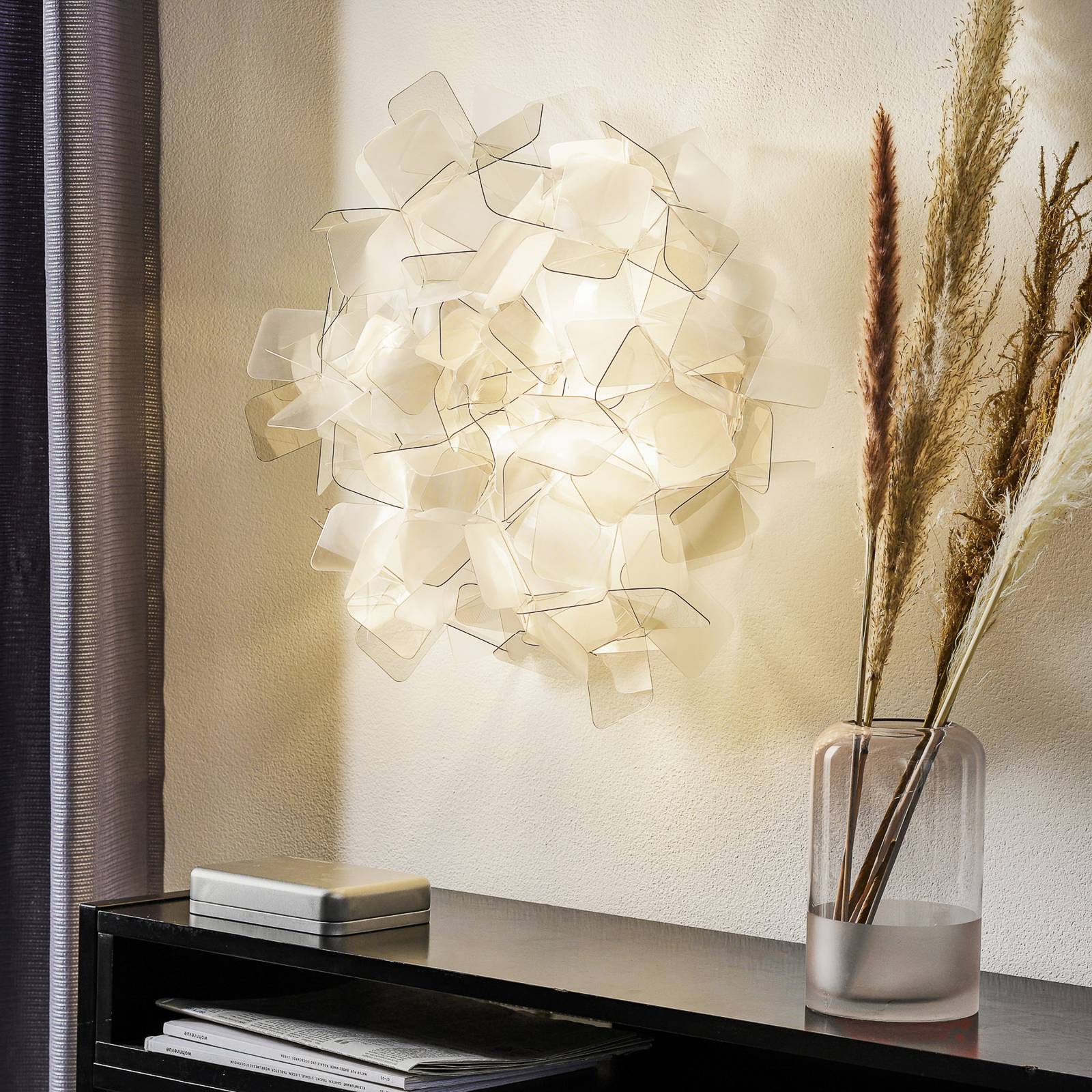 Slamp Clizia - Designer-Wandleuchte, rauchgrau Slamp Clizia - Designer-Wandleuchte, rauchgrau von Slamp