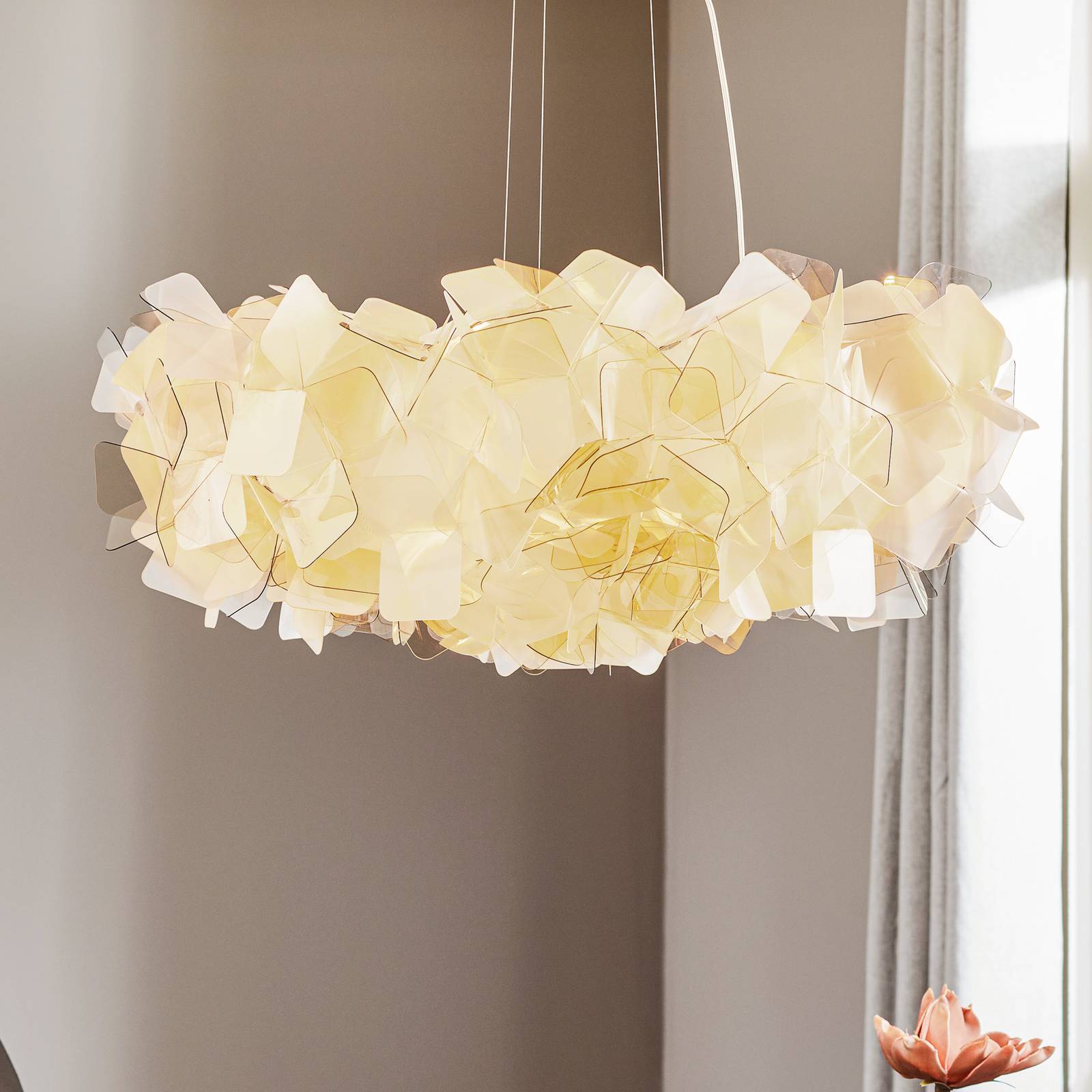 Slamp Clizia Hängeleuchte, Ø 78 cm, fumé von Slamp