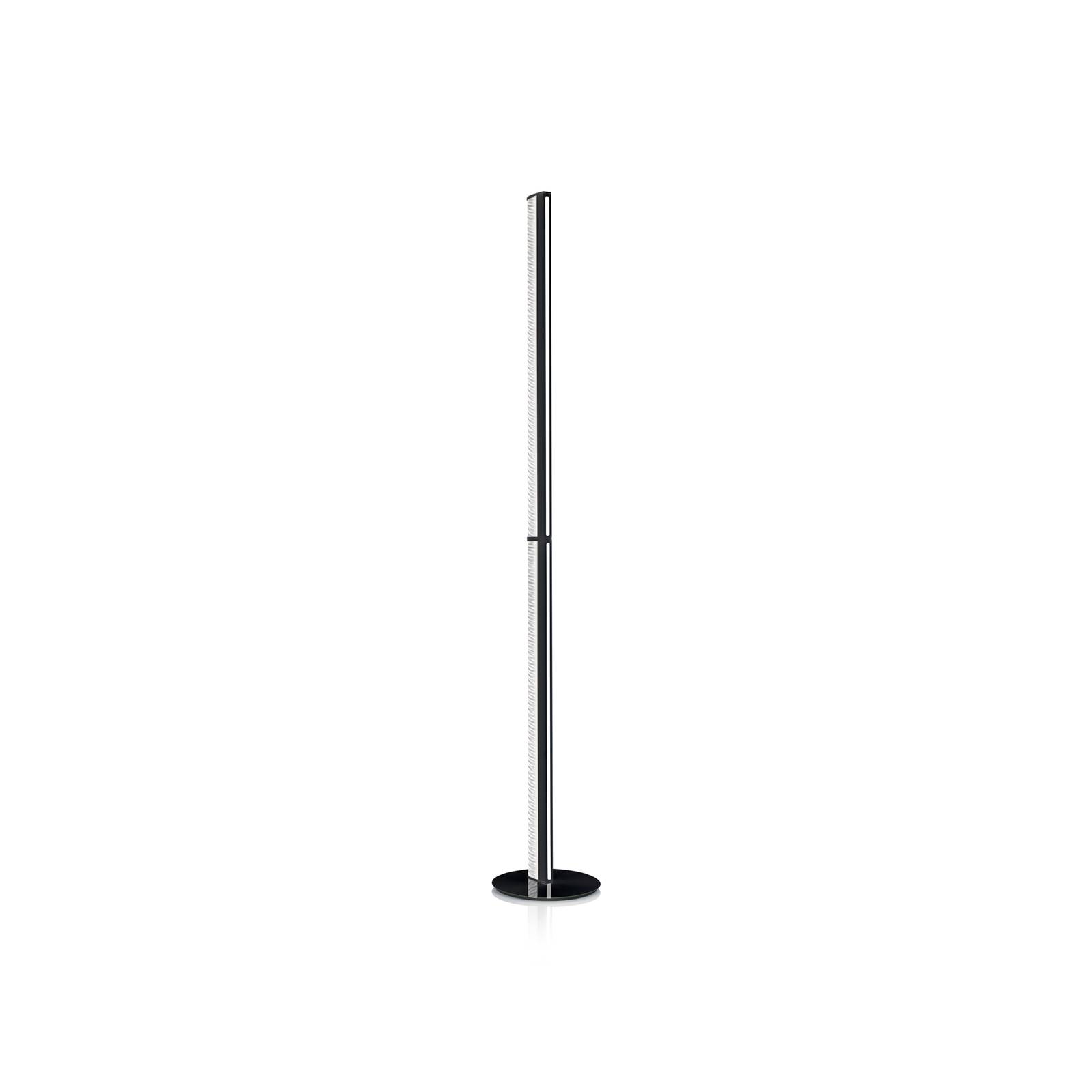 Slamp LED-Stehleuchte Modula linear, plissé, schwarz Slamp LED-Stehleuchte Modula linear, plissé, schwarz von Slamp