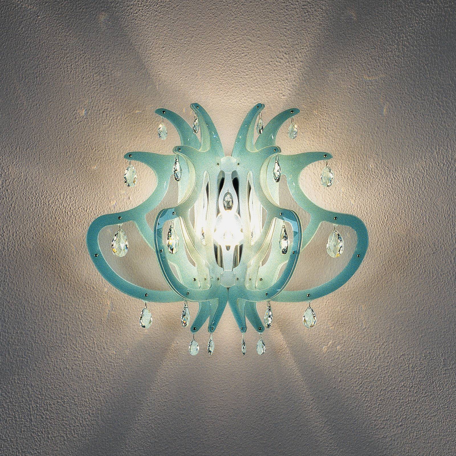 Slamp Medusa Designer-Wandleuchte, blau von Slamp