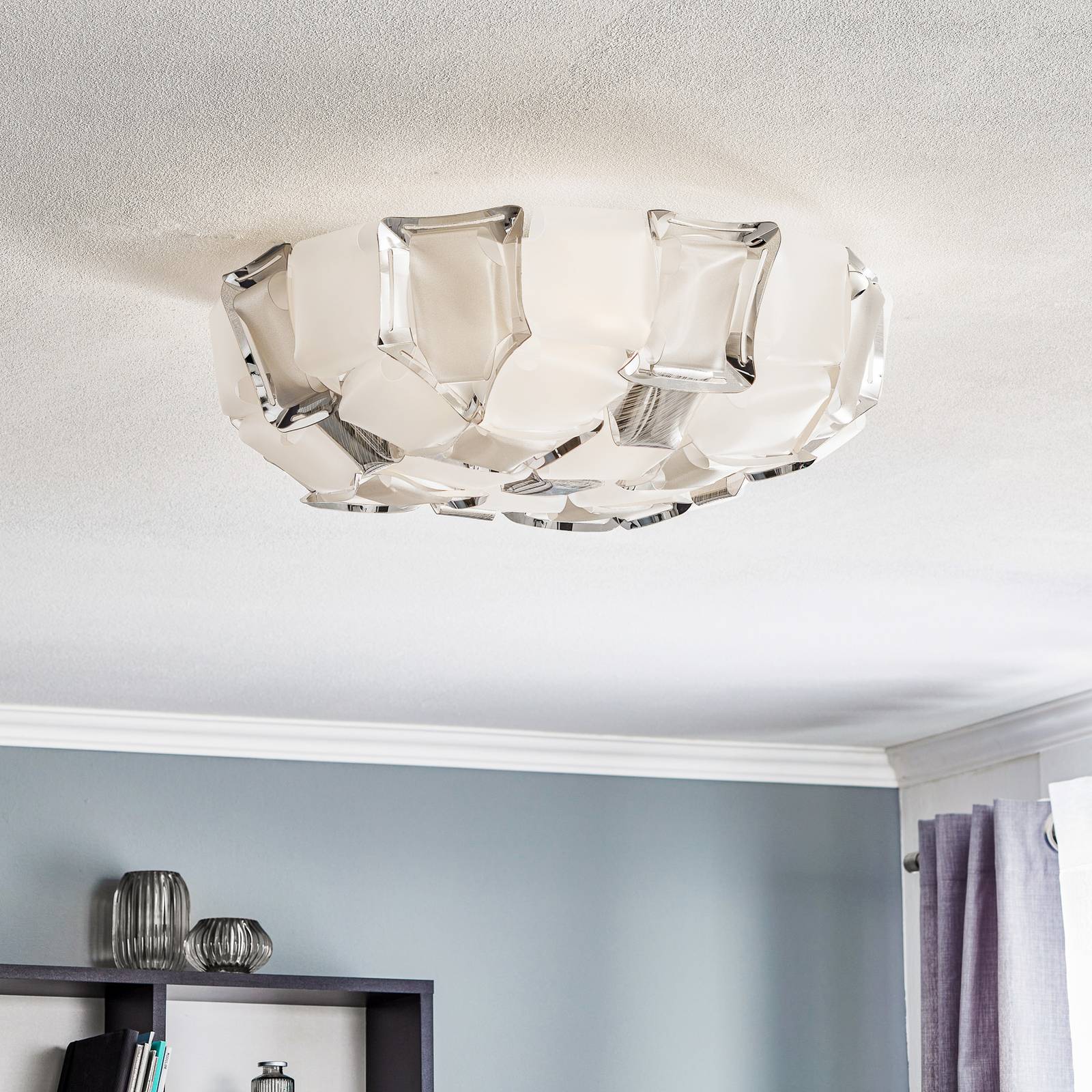 Slamp Mida Deckenleuchte, 50 cm, weiß-platin Slamp Mida Deckenleuchte, 50 cm, weiß-platin von Slamp